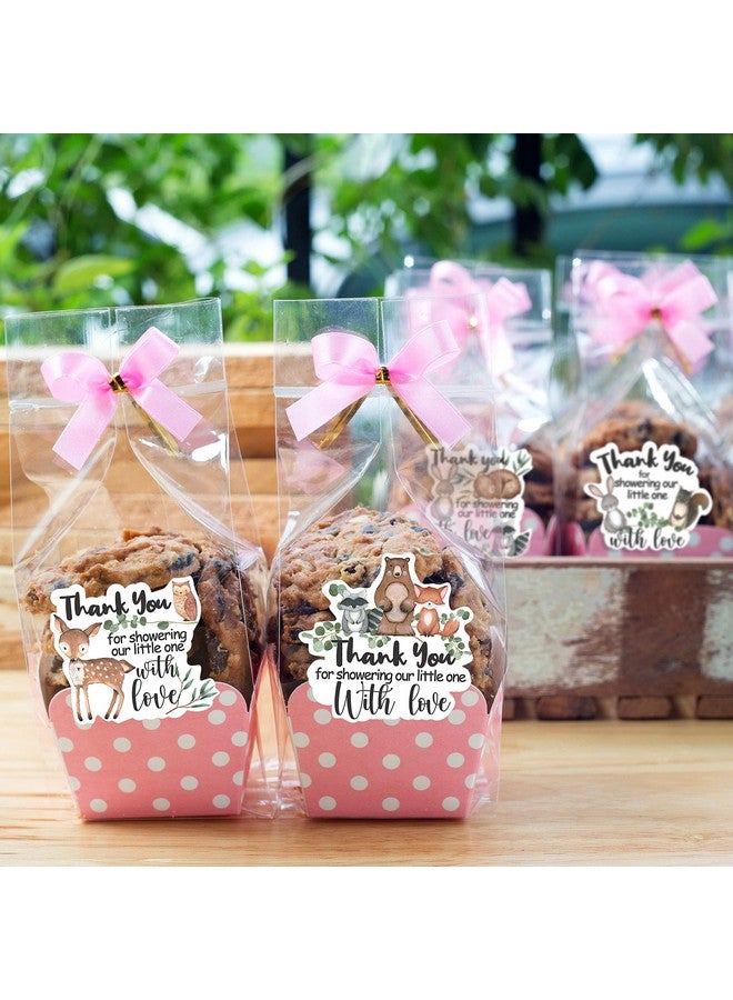 Kaecery Cute Woodland Creature Shower Thank You Stickers Labels,Forest Woodland Animals Sticker for Woodland Creatures Theme Shower Birthday Party Favor Label Decorations(10 in,80 Labels) - Image 5