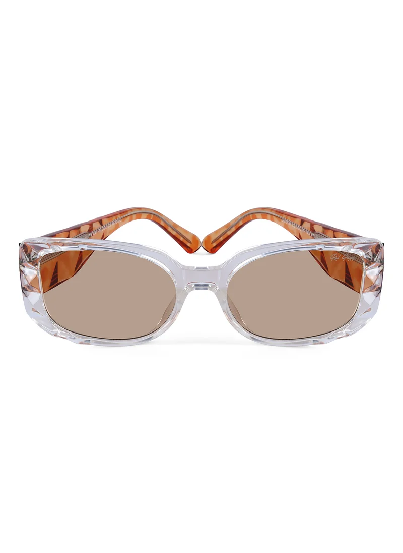 Woggles Red Pappy Aetheris Orange Rectangle Sunglasses