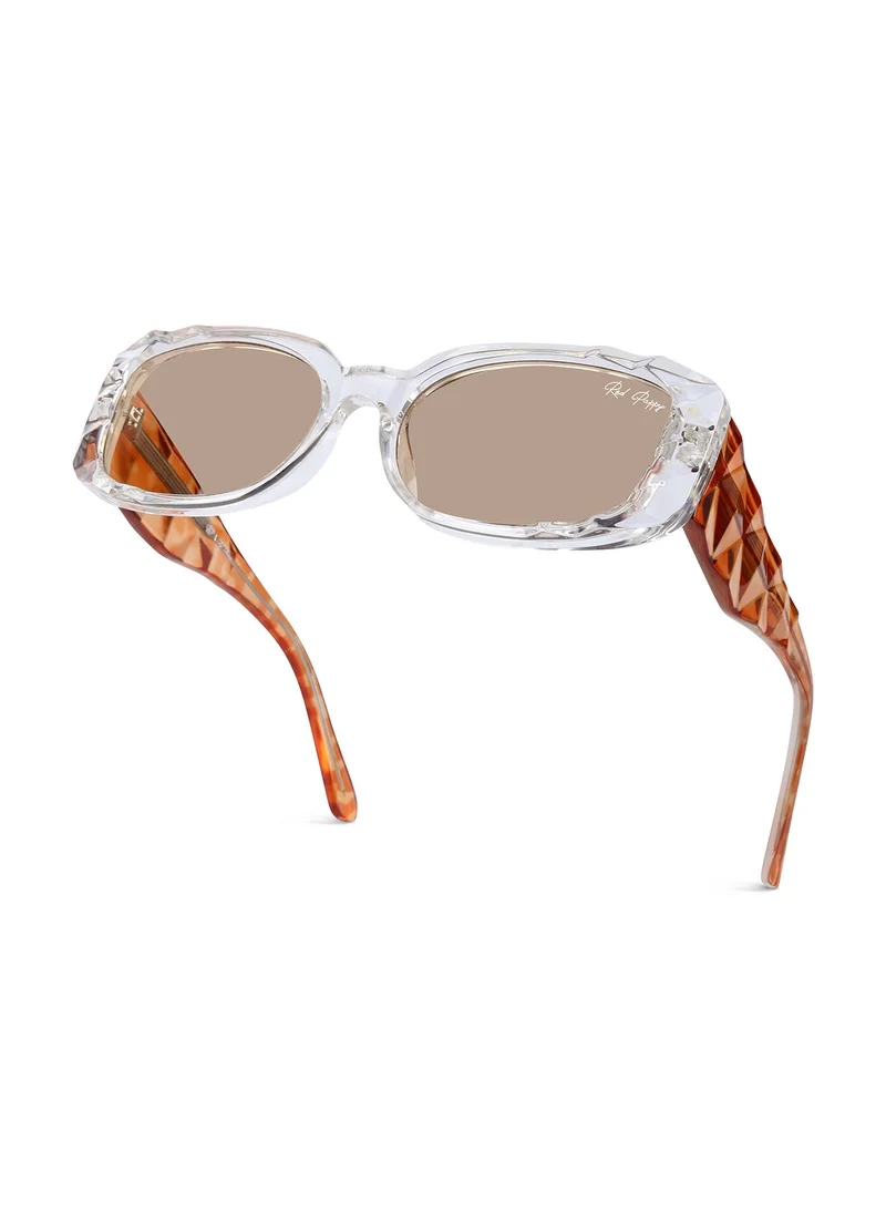 Woggles Red Pappy Aetheris Orange Rectangle Sunglasses