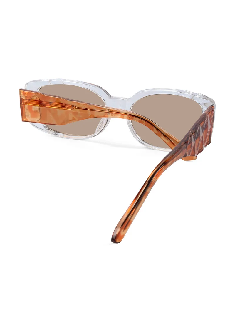 Woggles Red Pappy Aetheris Orange Rectangle Sunglasses