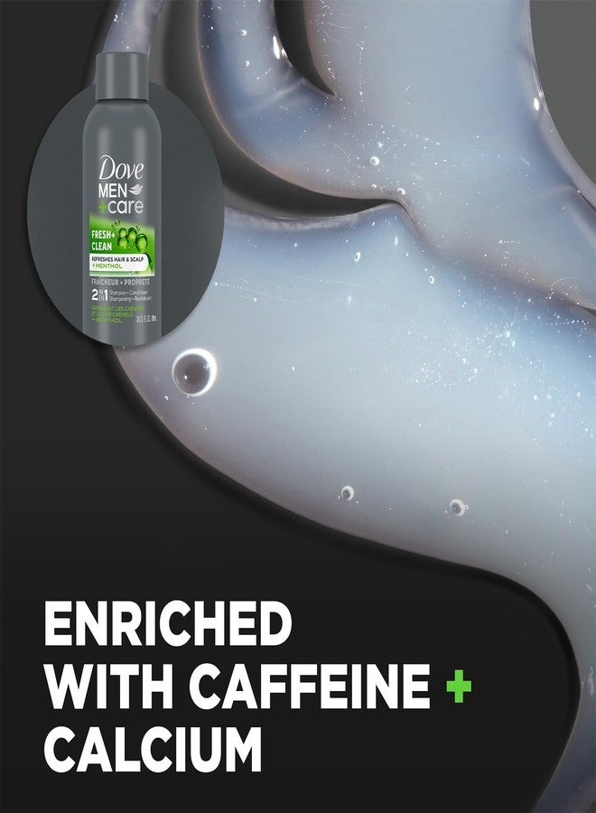 Dove Men+Care Bar Soap and Travel Shampoo Set - Extra Fresh 3-in-1 Cleansing Bar & Fresh + Clean 2-in-1 Shampoo and Conditioner (2 Piece Set) - Image 3