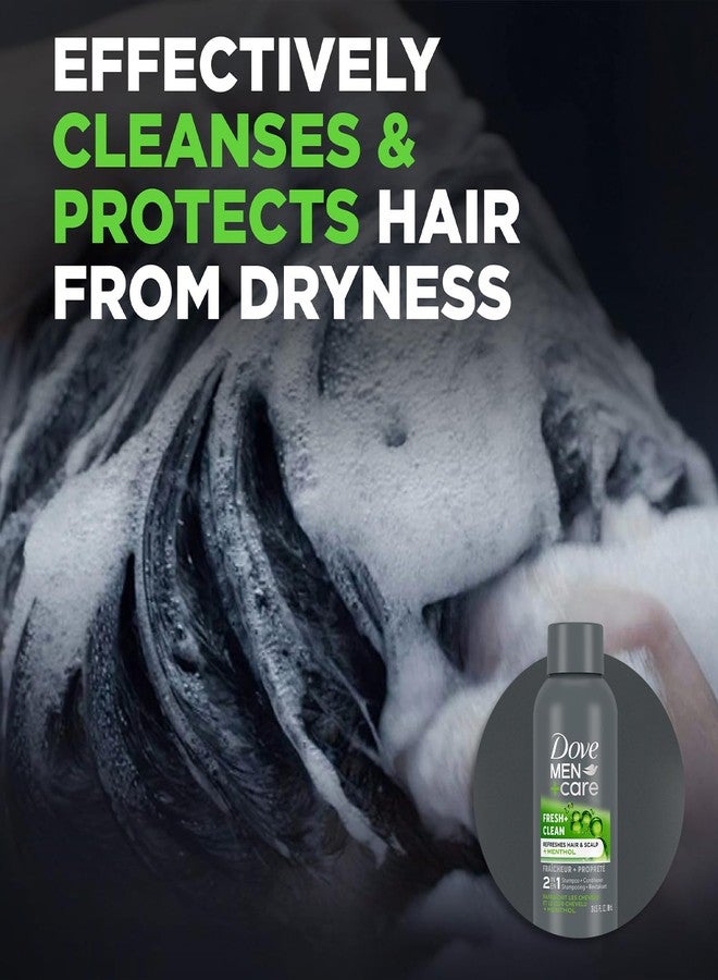 Dove Men+Care Bar Soap and Travel Shampoo Set - Extra Fresh 3-in-1 Cleansing Bar & Fresh + Clean 2-in-1 Shampoo and Conditioner (2 Piece Set) - Image 4