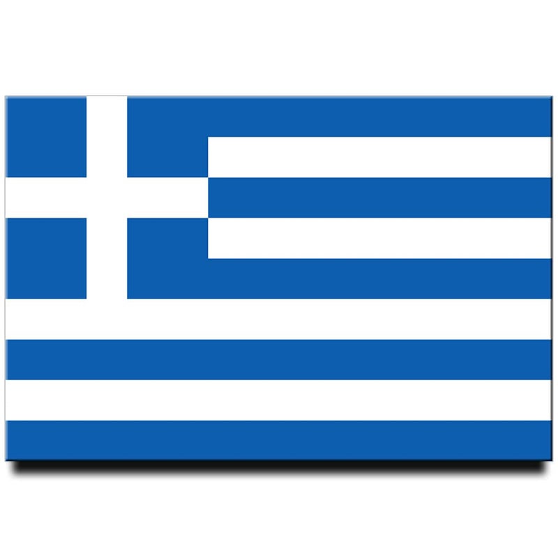 CYOIDAI Greece Flag Fridge Magnet Athens Travel Souvenir - Image 1