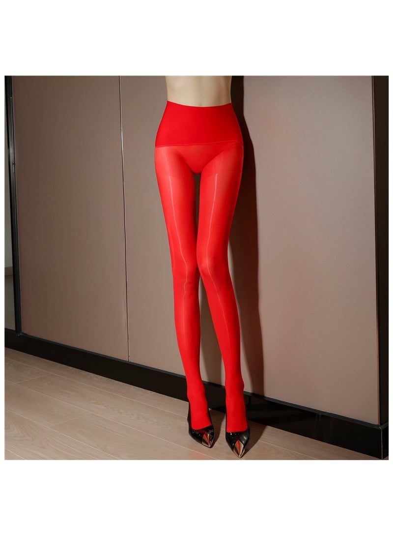 Fashionable Women's Stockings 15D Solid Color Glossy And Smooth Tight Fitting Pantyhose 