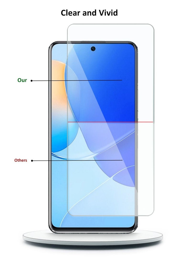 Techie واقي شاشة من الزجاج المقوى عالي الدقة بتقنية Techie مضاد للانعكاس ومضاد للفقاعات 9H Hardness لهاتف Huawei Nova 9 SE - Image 3