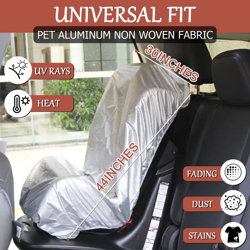 Aohcae Car Seat Sun Shade Cover Infant Car Seats Heat Protector Keeps Your Toddler Baby Seat at a Cool Temperature Covers and Blocks Out Heat  Sun Reflective Baby Seat Covers for Car Seats - Image 2