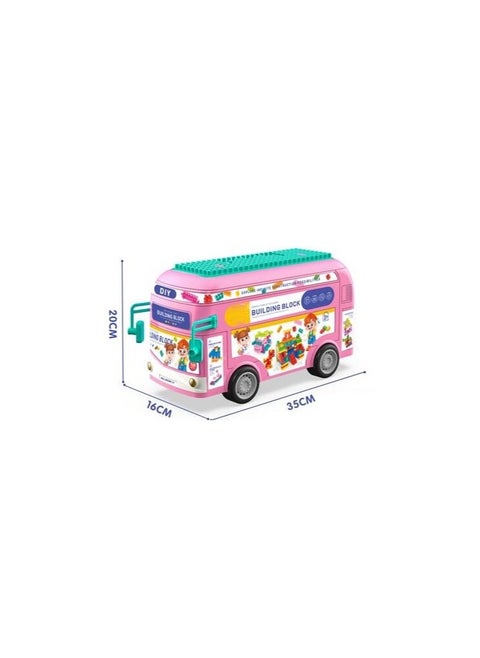 Building Blocks (168 pieces) Pink Blocks Set
