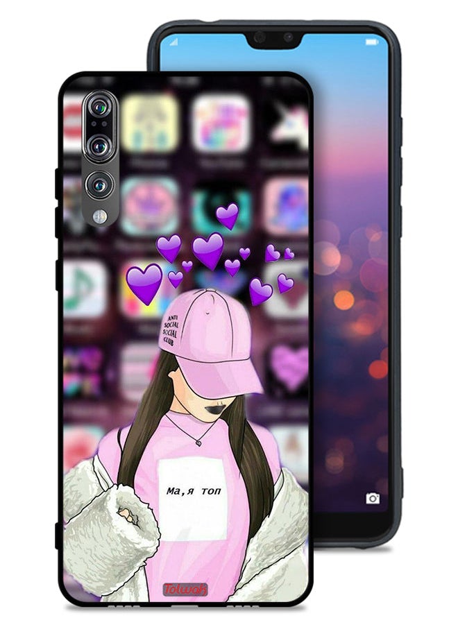 Tolwak Huawei P20 Pro Protective Case Cover Anti Social Club  - Image 1