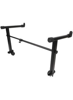 Generic L Shaped Keyboard Stand Extension Adapter, 2-Tier Electronic Piano Rack with Adjustable Width from 42-75cm, Ideal for Music Enthusiasts and Performers  - Image 1