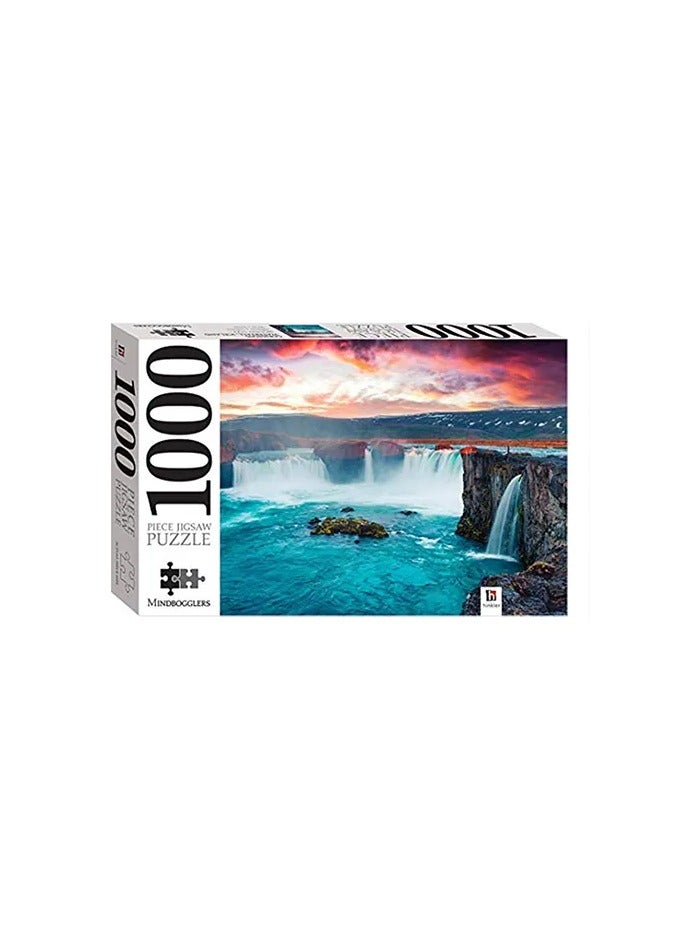UKR Godafoss Waterfall, Iceland 1000-Piece Jigsaw Puzzle – Mindbogglers Collection - Image 1