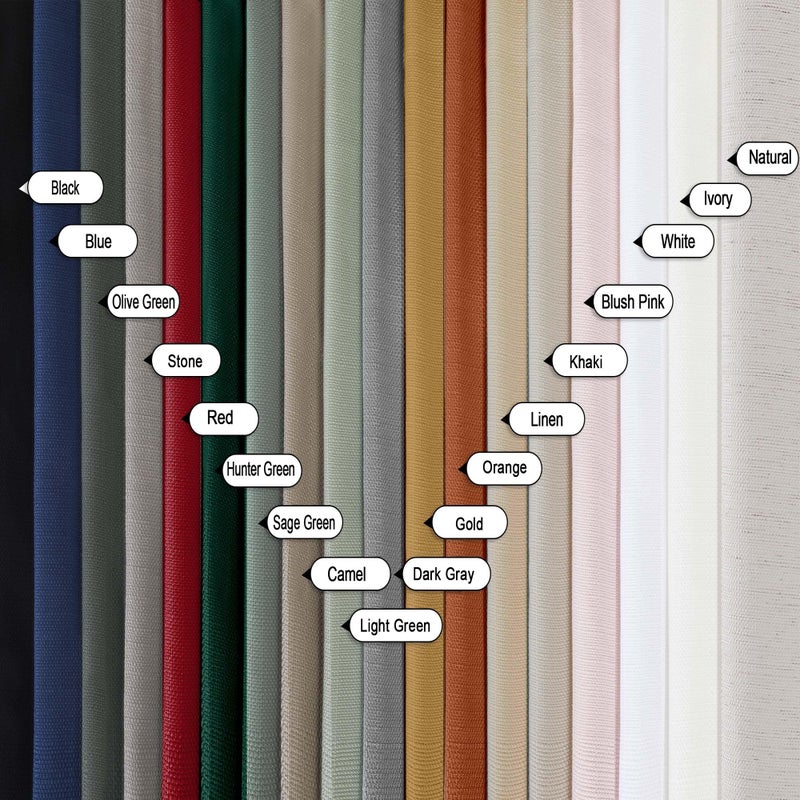 Lecloud Bessie White Curtains 54 Inch Length 2 Panels Set, Faux Linen Semi Sheer Curtains Drapes, Elegant Window Treatments for Bedroom Decor with Rod Pocket, Each 30 W x 54 L - Image 5