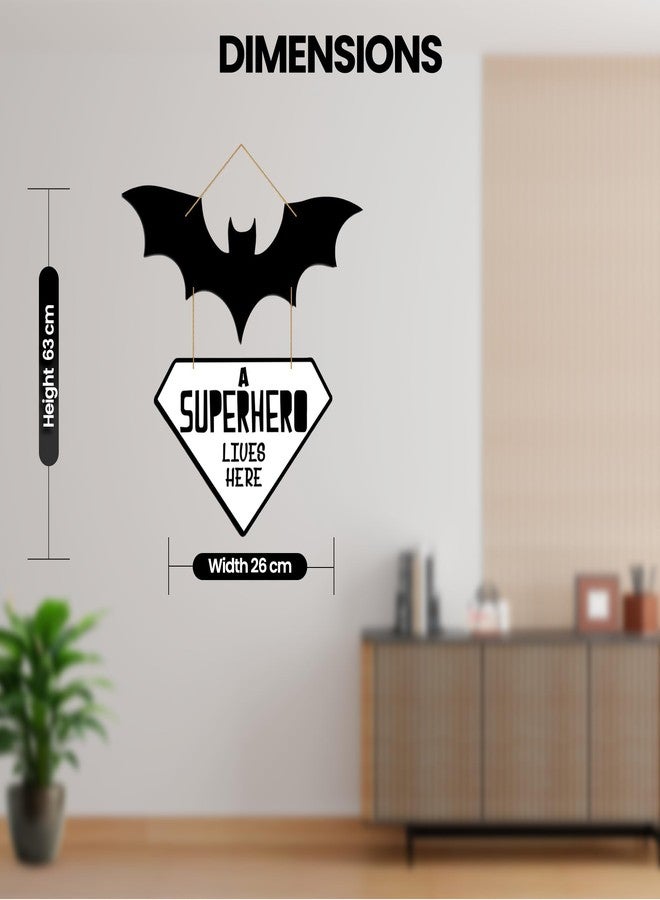 Kaameri Bazaar Bat Wall Sculpture | Wooden Wall Hanging Art for Living Room & Bedroom | Stylish Wall Decoration & Home Decor Gift Item - Image 3