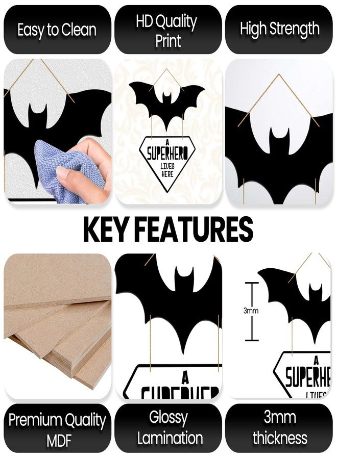 Kaameri Bazaar Bat Wall Sculpture | Wooden Wall Hanging Art for Living Room & Bedroom | Stylish Wall Decoration & Home Decor Gift Item - Image 4