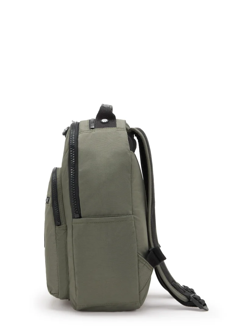 kipling Seoul S Small Backpack (With Laptop Protection)Green Moss -I408288D