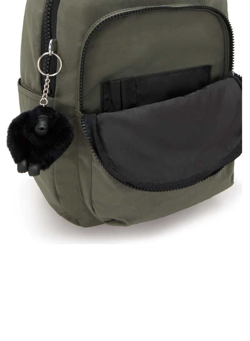 kipling Seoul S Small Backpack (With Laptop Protection)Green Moss -I408288D