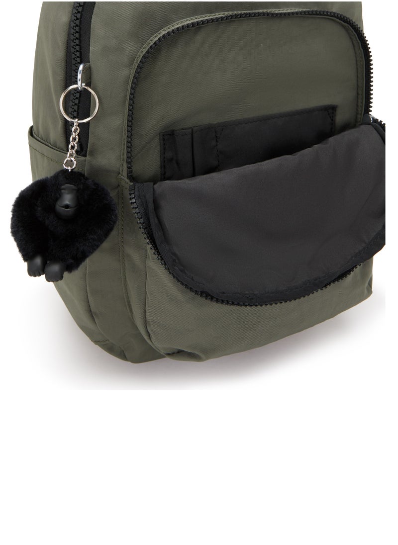 kipling Seoul S Small Backpack (With Laptop Protection)Green Moss -I408288D  - Image 5