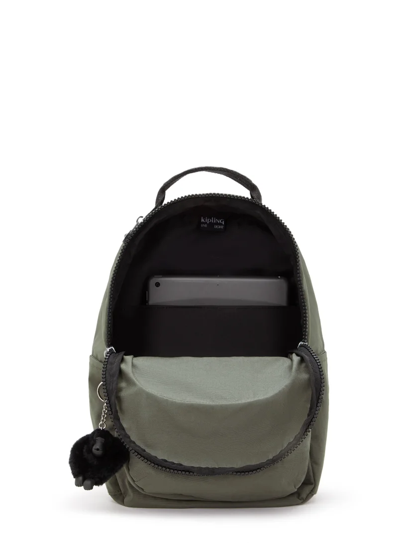 kipling Seoul S Small Backpack (With Laptop Protection)Green Moss -I408288D
