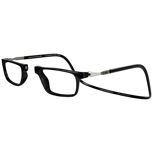 Clic Magnetic Reading Glasses for Men or Women, Computer Readers, Executive XL (XL-XXL, Black, 1.50 Magnification) - Image 1