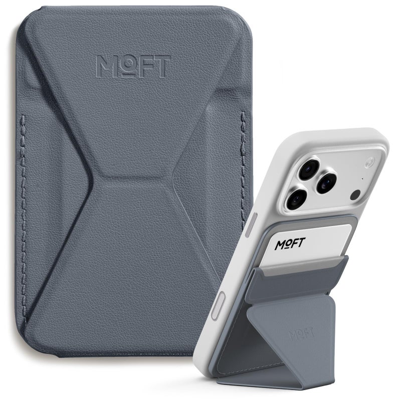 MOFT Magnetic Wallet Stand Compatible with iPhone 171615141312 Series Angle Adjustment Magsafe Compatible MOVAS Phone StandCool Grey - Image 2
