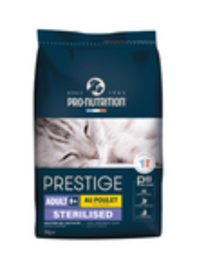 Pro nutrition Prestige Cat Adult 8+ Sterilised Chicken 2Kg - Image 1