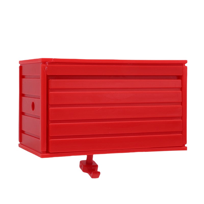 Car Garage Key Holder Red Wall Mounted Key Rack With Opening Door - Premium ABS Key Storage for Entryway Organization - Image 1