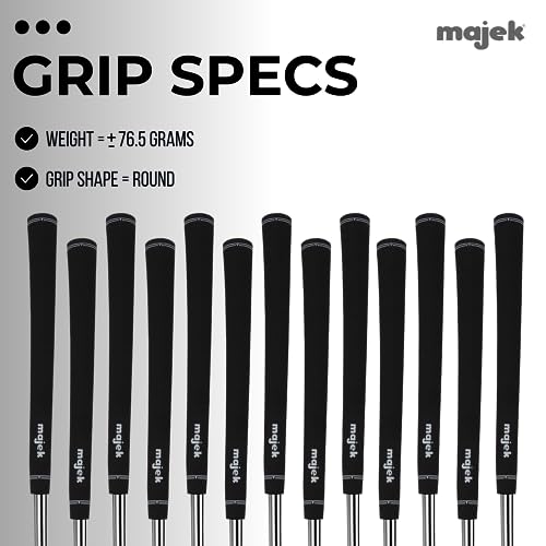 Majek Grips 13 Men's Majek Jumbo Size Tour Pro Velvet Golf Grips - Image 2