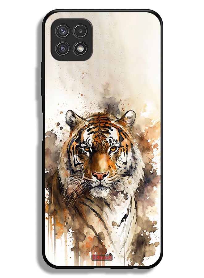 Tolwak Samsung Galaxy A22 5G Protective Case Cover Leopard Abstract Art - Image 1