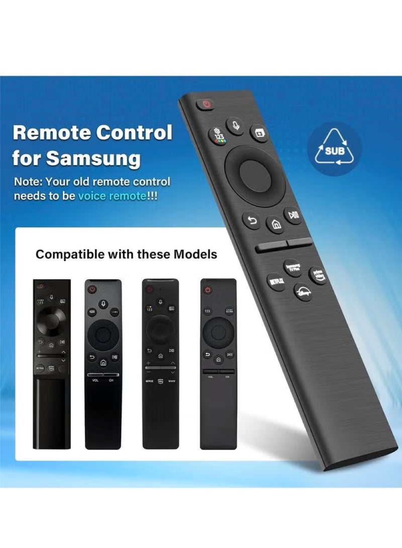 BN59-01385A Solar Voice Replacement Remote Control for Samsung TV – Universal Rechargeable, 4 Shortcut Buttons for 2021-2022 Neo LED Smart 4K Ultra HD TVs - Image 3