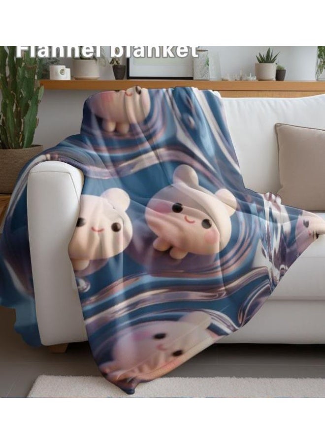 عام بطانية رقيقة من الفانيلا (حرارة ومريحة، ومناسبة للنوم واستخدام اللعبة والغبار والرمل) 150 سم * 200 سم - 230 - Image 4