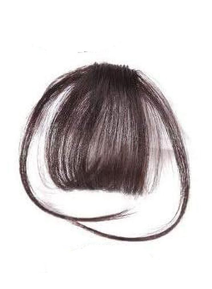 إستيل وصلات شعر مزينة بمشابك ، وصلات شعر رفيعة وأنيقة للنساء ، مشبك شعر من قطعة واحدة بهامش أنيق بالكامل ، قطعة شعر كاذبة مستقيمة جانبية مع ملحقات مشبك (مع السوالف ، أسود) - Image 1