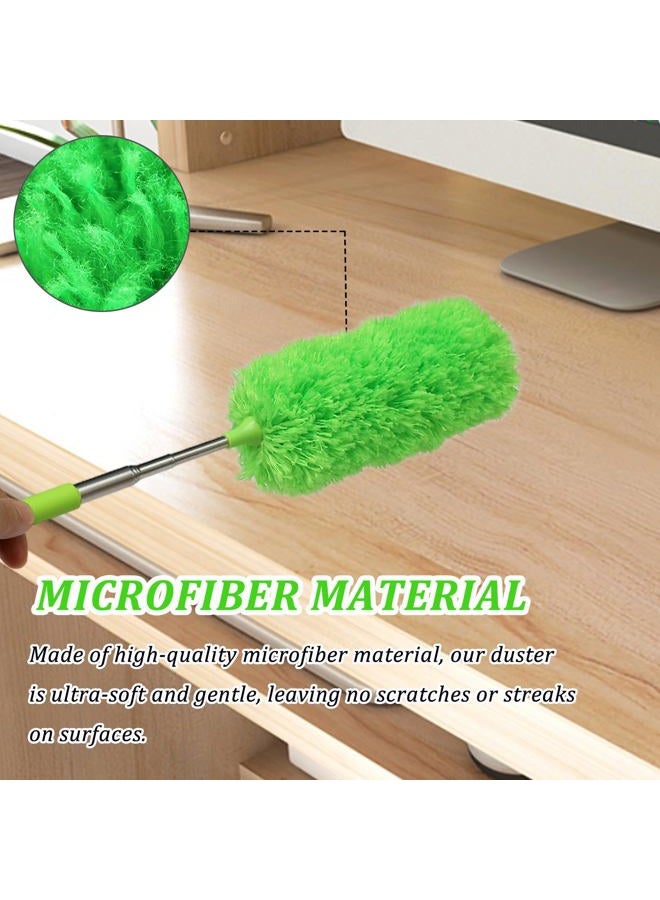 HDongany 4 Pack Microfiber Feather Duster, with Extendable Pole and Bendable Head, Washable Microfibre Cleaning Tool for Cleaning Office, Car, Computer, Furniture, Sofa, Photo Frame - Image 5
