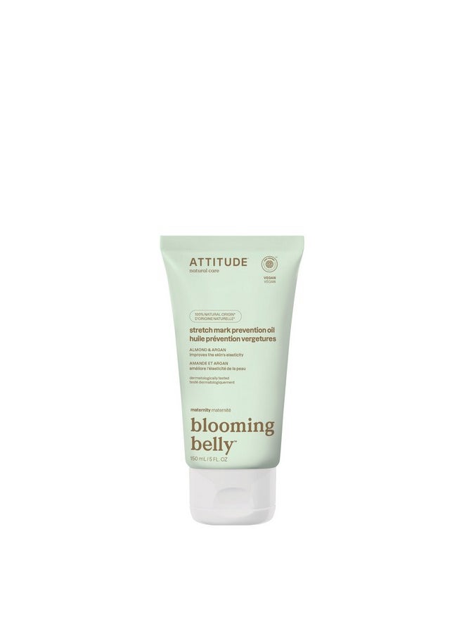 Attitude ATTITUDE Pregnancy Stretch Mark Prevention Oil, EWG Verified, Dermatologically Tested, Plant and Mineral-Based, Vegan Maternity Products, Argan Oil, 5 Fl Oz  - Image 1