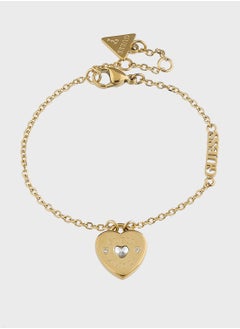 GUESS Jubb05057Jwygs 14Mm Heart Charm Bracelet  - Image 1