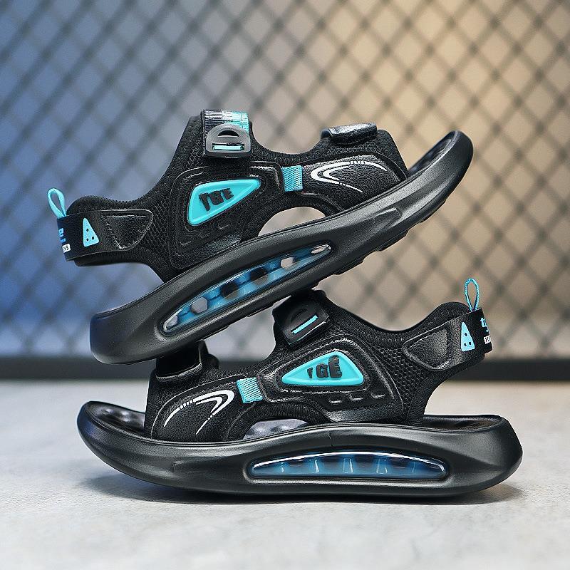 New Summer Boys' Sandals, Children'S Students, Middle And Large Children'S Shoes, Soft-Soled Air-Cushion Beach Shoes, Casual Shoes - Image 3