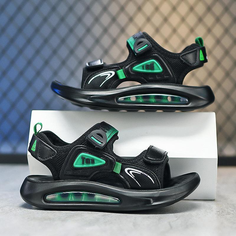 New Summer Boys' Sandals, Children'S Students, Middle And Large Children'S Shoes, Soft-Soled Air-Cushion Beach Shoes, Casual Shoes - Image 2