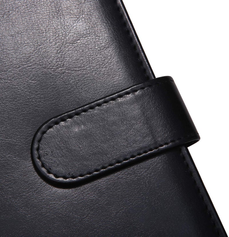 Mymazn Padfolio Clipboard Folder Portfolio, Mymazn Faux Leather Storage Clipboard with Cover for Legal Pad Holder Letter Size A4 Writing Pad for Business School Office Conference Notepad Clip Boards (Black) - Image 5