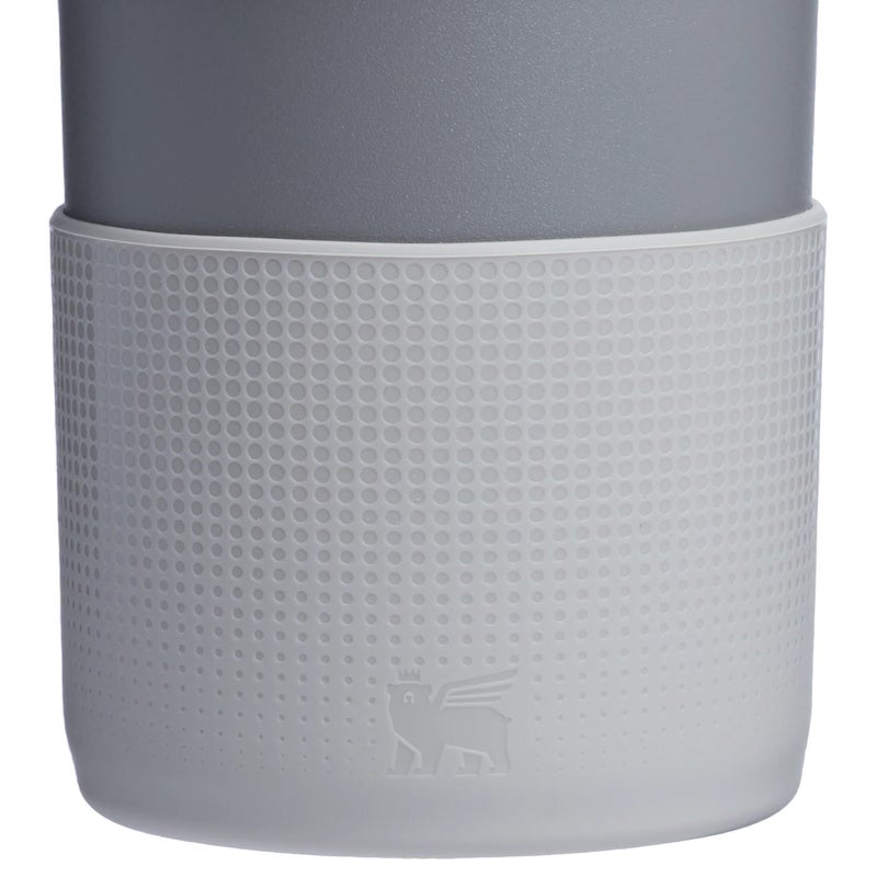 Stanley 40oz Stanley Quencher Boot + Straw Topper Silicone Protective Sleeve & Straw Cover – Ash - Image 3