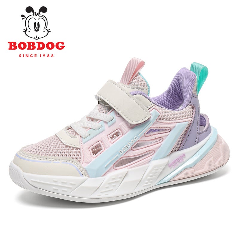 Babudou Kidsren'S Moral Training Shoes Mesh Breathable Running Sneakers 2025 Wear-Resistant Casual Dad Shoes Trendy Brand - Image 1