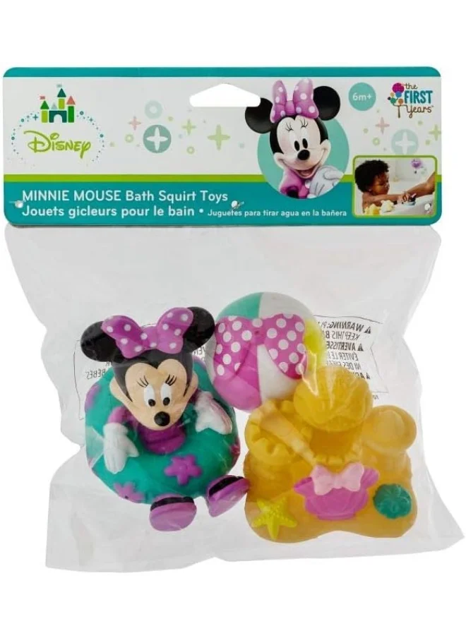 the FIRST years The First Years Minnie Mouse Squirties Baby Bath Toys - Squishy Toddler Toys For Bath, Pool, And Everyday - 3 Count Multicolor