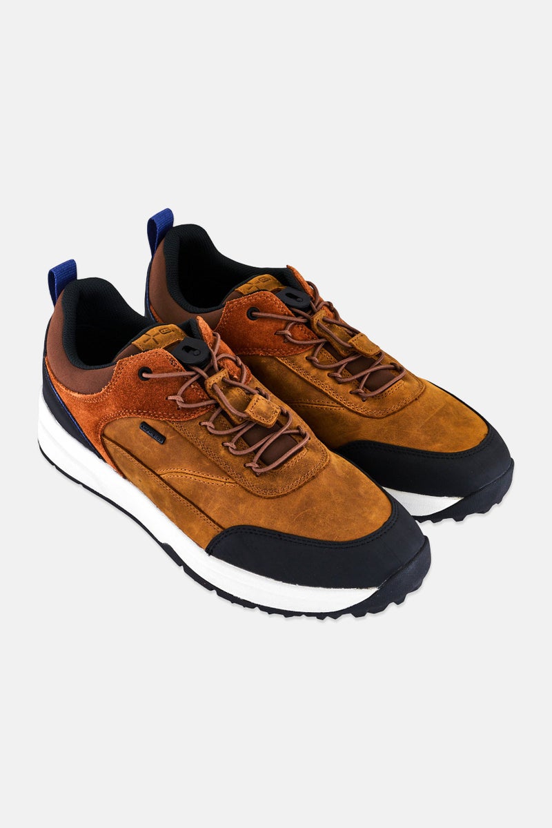 GEOX Men Sterratrail Grip Lace Up Casual Shoes, Dark Brown - Image 2