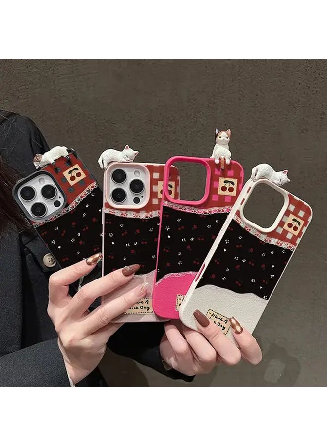 Mixed Color 3D Lying Cat Paw Soft Case For iPhone 16 Pro Max Lightweight Playful Cover - Image 2