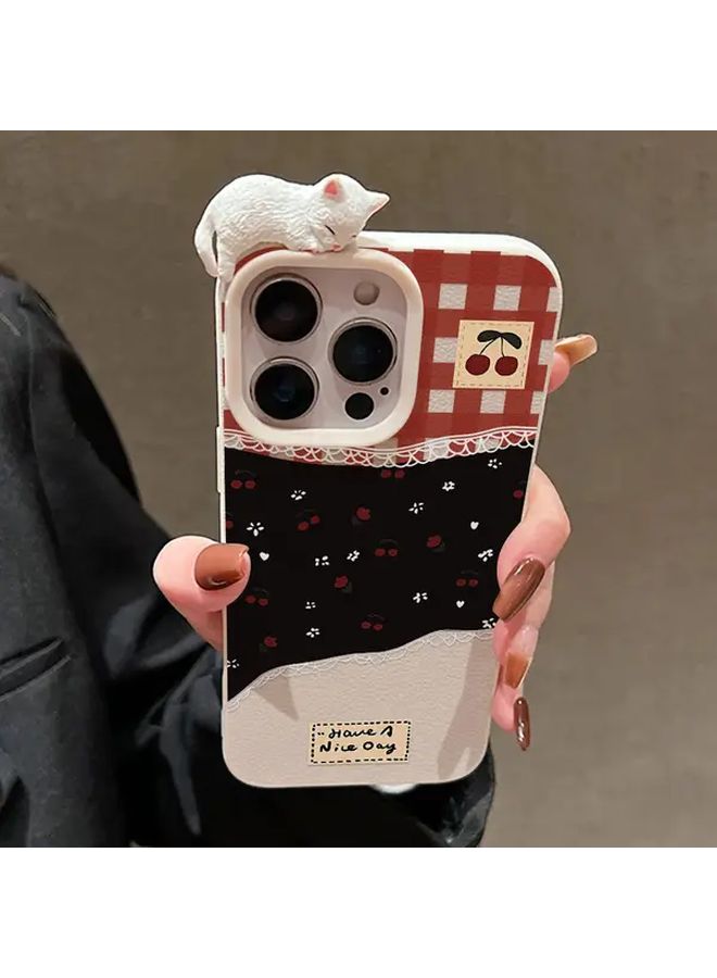 Mixed Color 3D Lying Cat Paw Soft Case For iPhone 16 Pro Max Lightweight Playful Cover - Image 4