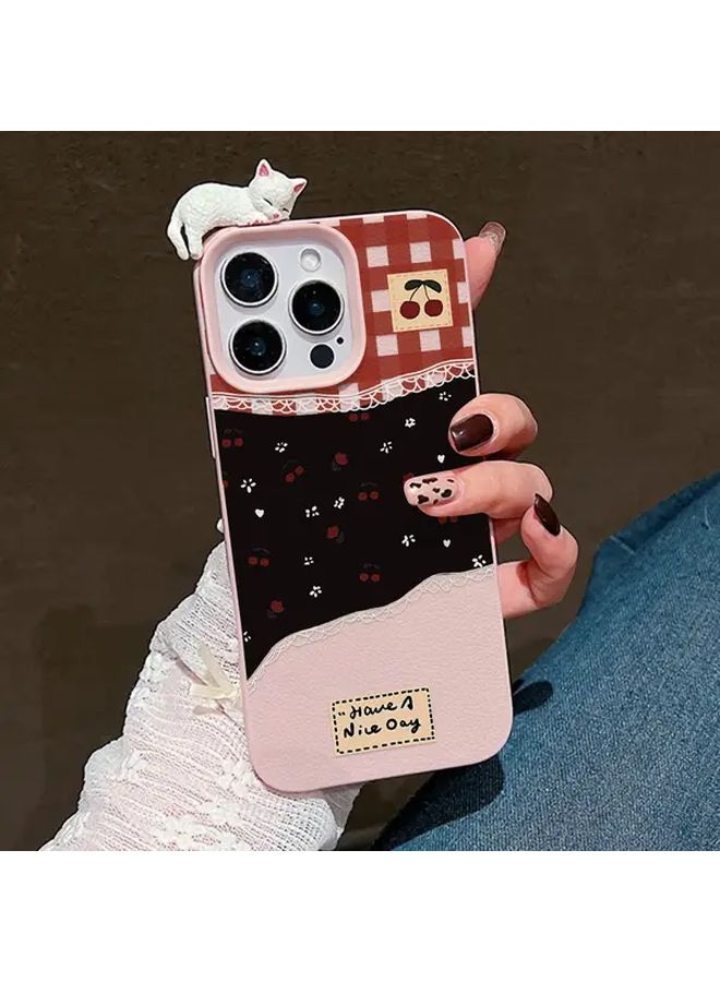 Mixed Color 3D Lying Cat Paw Soft Case For iPhone 16 Pro Max Lightweight Playful Cover - Image 3