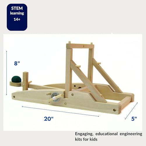 PATHFINDERS STEM Kit – Medieval Catapult kit| Trebuchet Science Kits for Kids Age 8-10 10-14 | stem Kits for Kids Age 12-14 Physics Toys | Kids Engineering kit | Learning Resource - Image 5