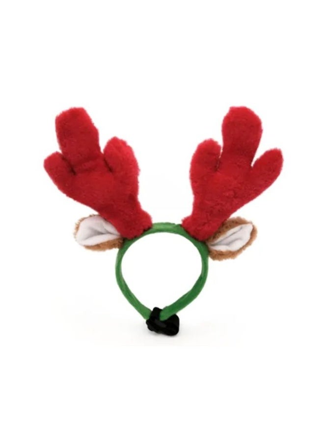 ZippyPaws Holiday Antler Headband - Large