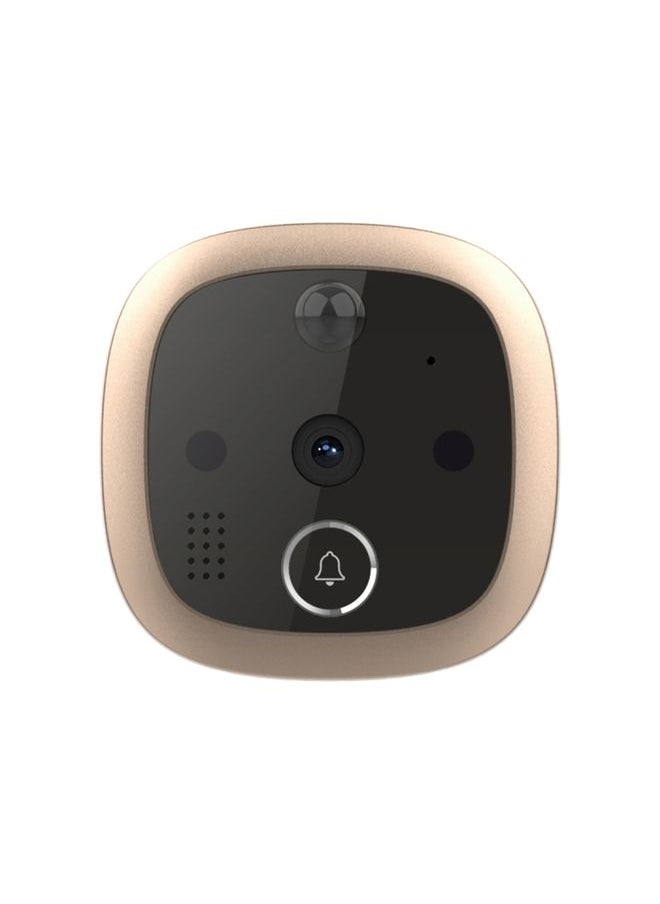 SF550 4.3 inch Screen 1.0MP Security Digital Door Viewer with 12 Polyphonic Music, Support PIR Motion Detection & Infrared Night Vision & 145 Degrees Wide Angle & TF Card (Gold)