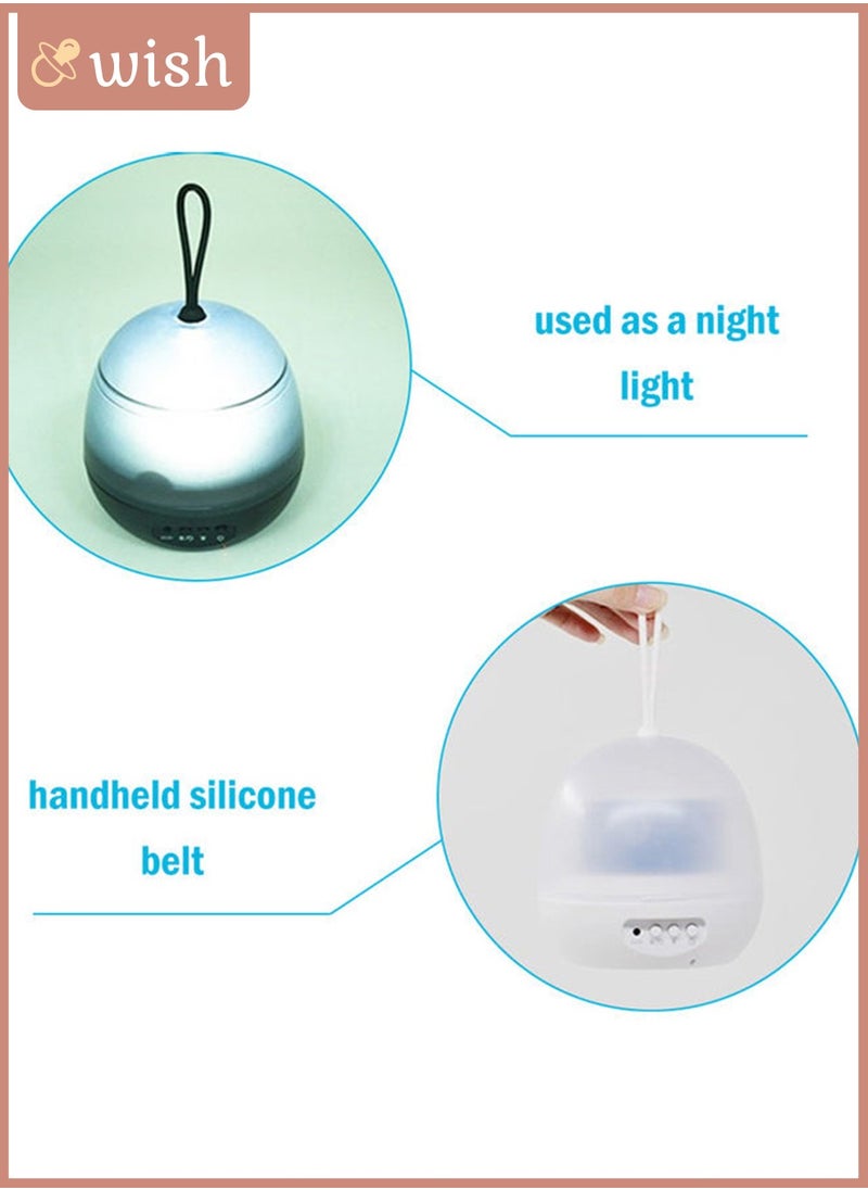 Wish - LEDs Night Light 360° Rotating 8 Color Modes Starry Moon,Ocean,Universe,Carousel 4 in 1 Projector Lamp Baby Kids Nursery Lights - Image 1