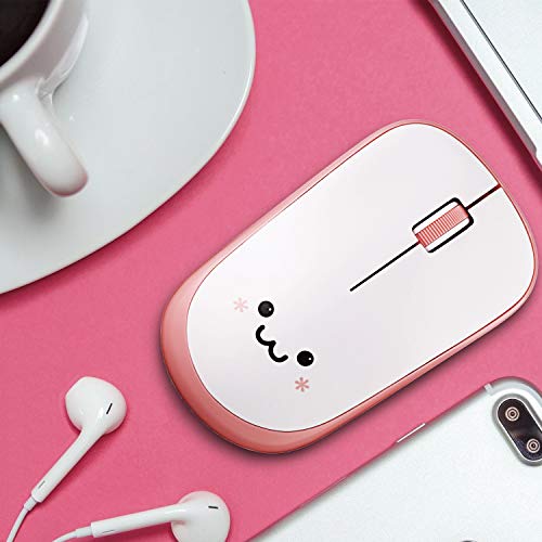 ELECOM 2.4G Wireless, Portable Mobile Smiley-Face Mouse for Right/Left Handed Use, IR LED, 1200 DPI 2.5 Years Long Battery Life, Recommended Silent Click (M-IR07DRSPN) - Image 2