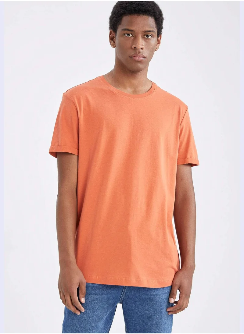 DeFacto Oversize Fit Basic Neck Cotton T-Shirts