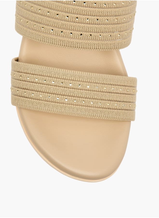 Le Confort Women's Rhinestone Embellished Slip-On Sandals  - Image 4